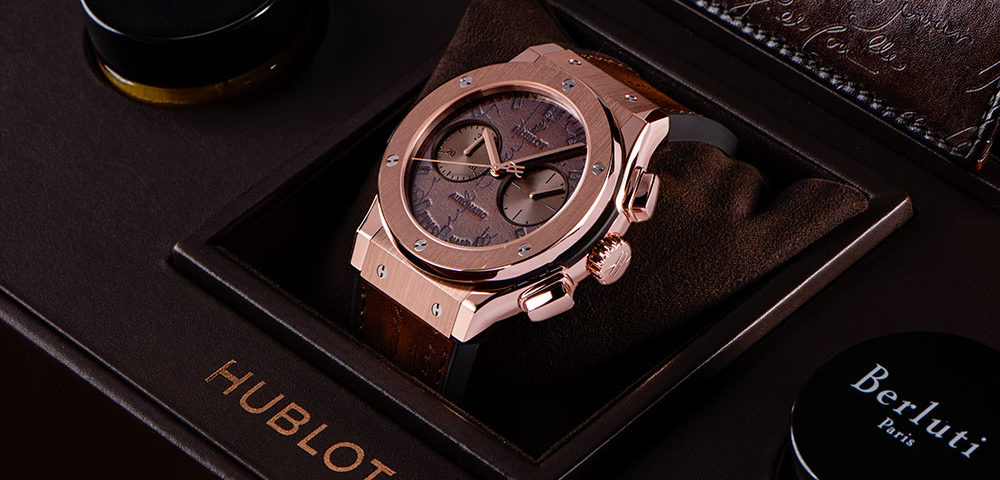 Replik Uhren Hublot Classic Fusion Berluti Scritto Chronograph