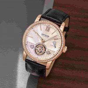 Replik Uhren Montblanc 4810 ExoTourbillon Slim Aventurine Und Dual Time