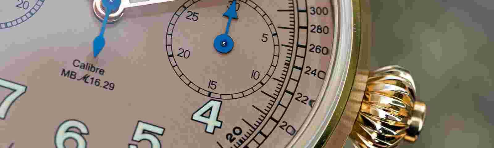 Replica Uhren Montblanc 1858 Chronograph Tachymeter Bronze Salmon Dial