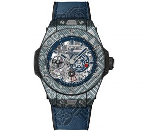 Replica Uhren Hublot Big Bang Meca-10 Shepard Fairey Kohlefaser Blaues oder graues Zifferblatt Limitierte Auflage