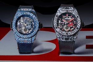 Replica Uhren Hublot Big Bang Meca-10 Shepard Fairey Kohlefaser Blaues oder graues Zifferblatt Limitierte Auflage