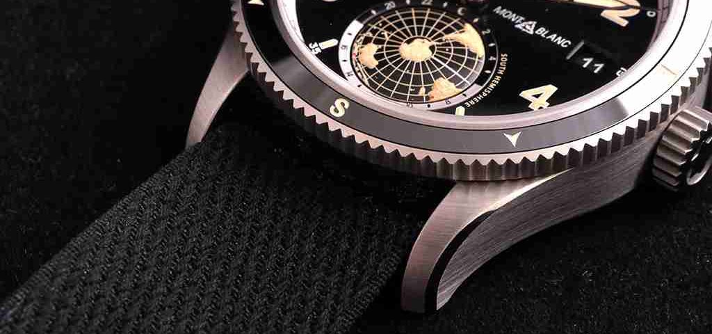 Replica Uhren Montblanc 1858 Worltime Geosphere Schwarzes Zifferblatt Limitierte Auflage Edelstahl und Bronze 42mm