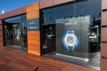 Replica Uhren Zenith Defy El Primero 21 Automatik Chronographen Porto Cervo Edition Weiß Keramik Lünette Titan 44mm