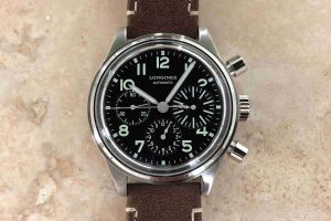 Schweizer Replica Uhren Longines Avigation BigEye Automatik Chronographen Vintage Zifferblatt Schwarzes 41mm