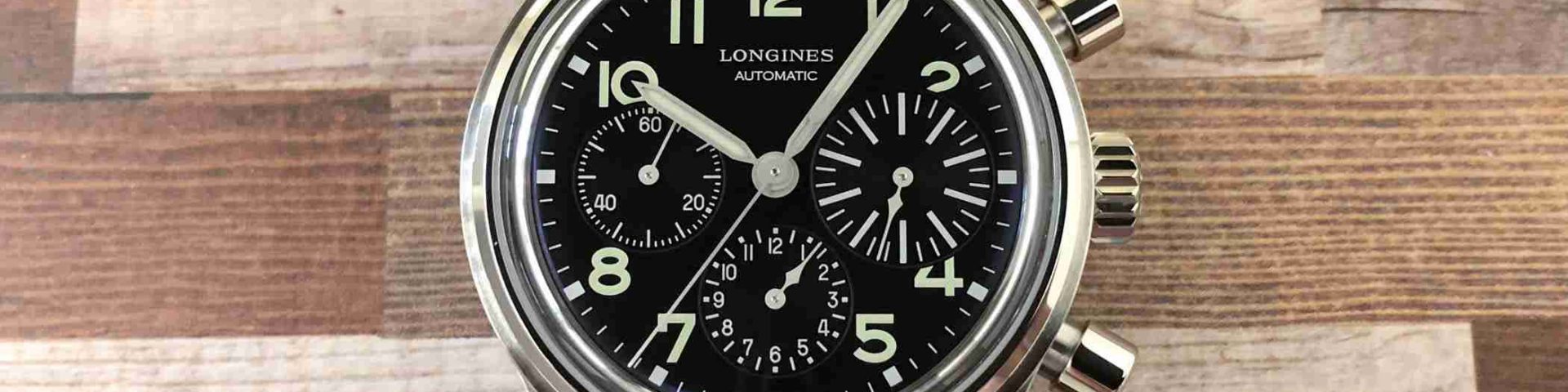 Schweizer Replica Uhren Longines Avigation BigEye Automatik Chronographen Vintage Zifferblatt Schwarzes 41mm