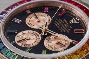 Replica Uhren Rolex Daytona Regenbogen Chronographen 18 Karat Everose Gold