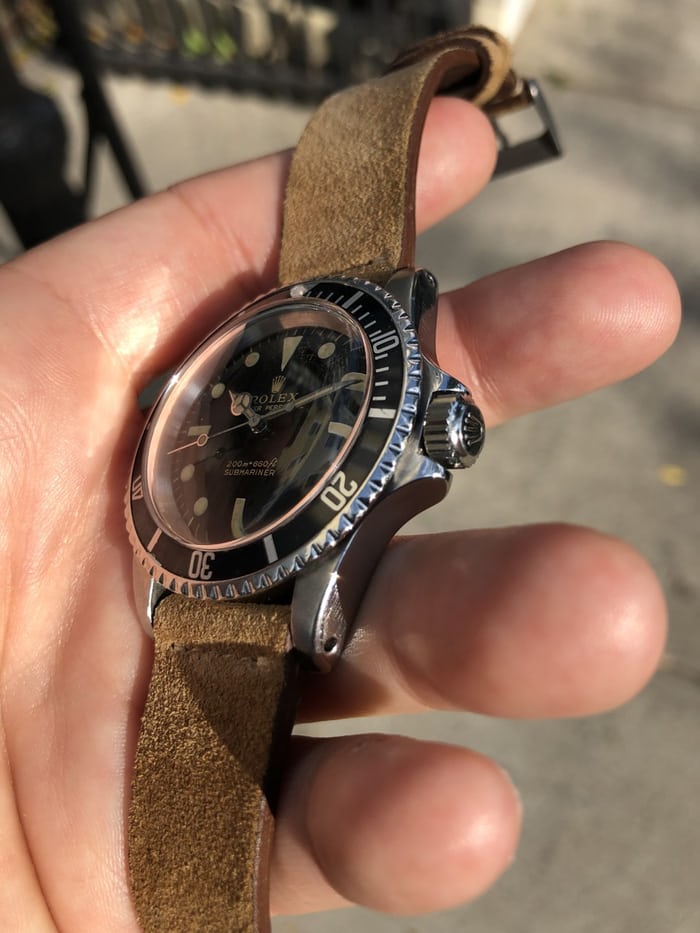 Ein 1965 Replik Uhren Rolex Submariner Ref. 5513 und eine Patek Philippe Acryl Bewegung