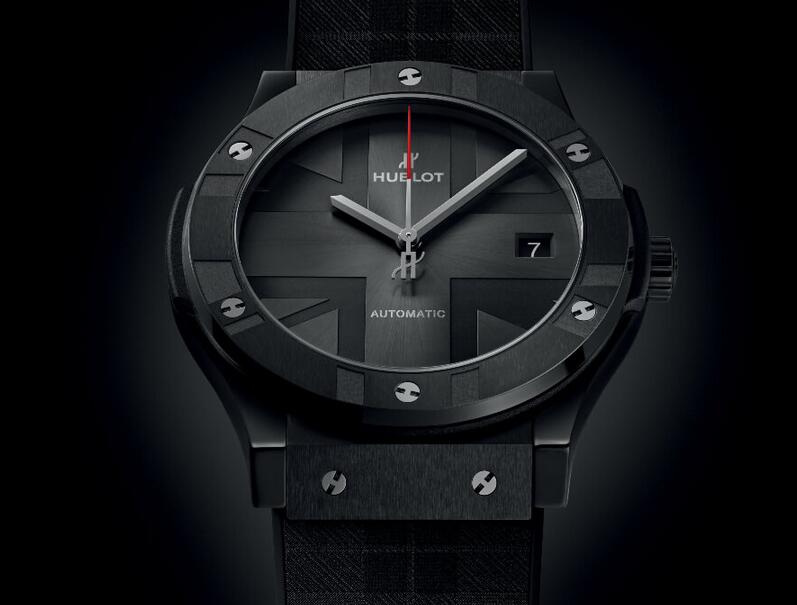 Replik Uhren Hublot Classic Fusion Schwarz Keramik London Sonderausgabe 45mm 511.CM.7070.RX.BHL20