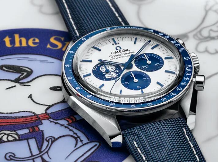Replica Uhren Omega Speedmaster Silber Snoopy Award 50. Jahrestag Chronographen Einkaufsführer 1