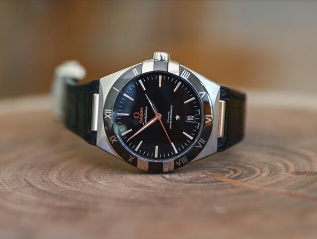 Replik Omega Constellation Co-Axial Master Chronometer 41mm Edelstahl schwarzes Zifferblatt 2