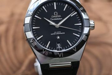 Replik Omega Constellation Co-Axial Master Chronometer 41mm Edelstahl schwarzes Zifferblatt 3