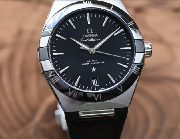 Replik Omega Constellation Co-Axial Master Chronometer 41mm Edelstahl schwarzes Zifferblatt 3