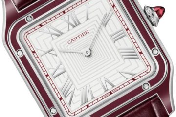 Replik Cartier Santos-Dumont mit Handaufzug aus Platin, Gold und Stahl Limitierte Auflage 3