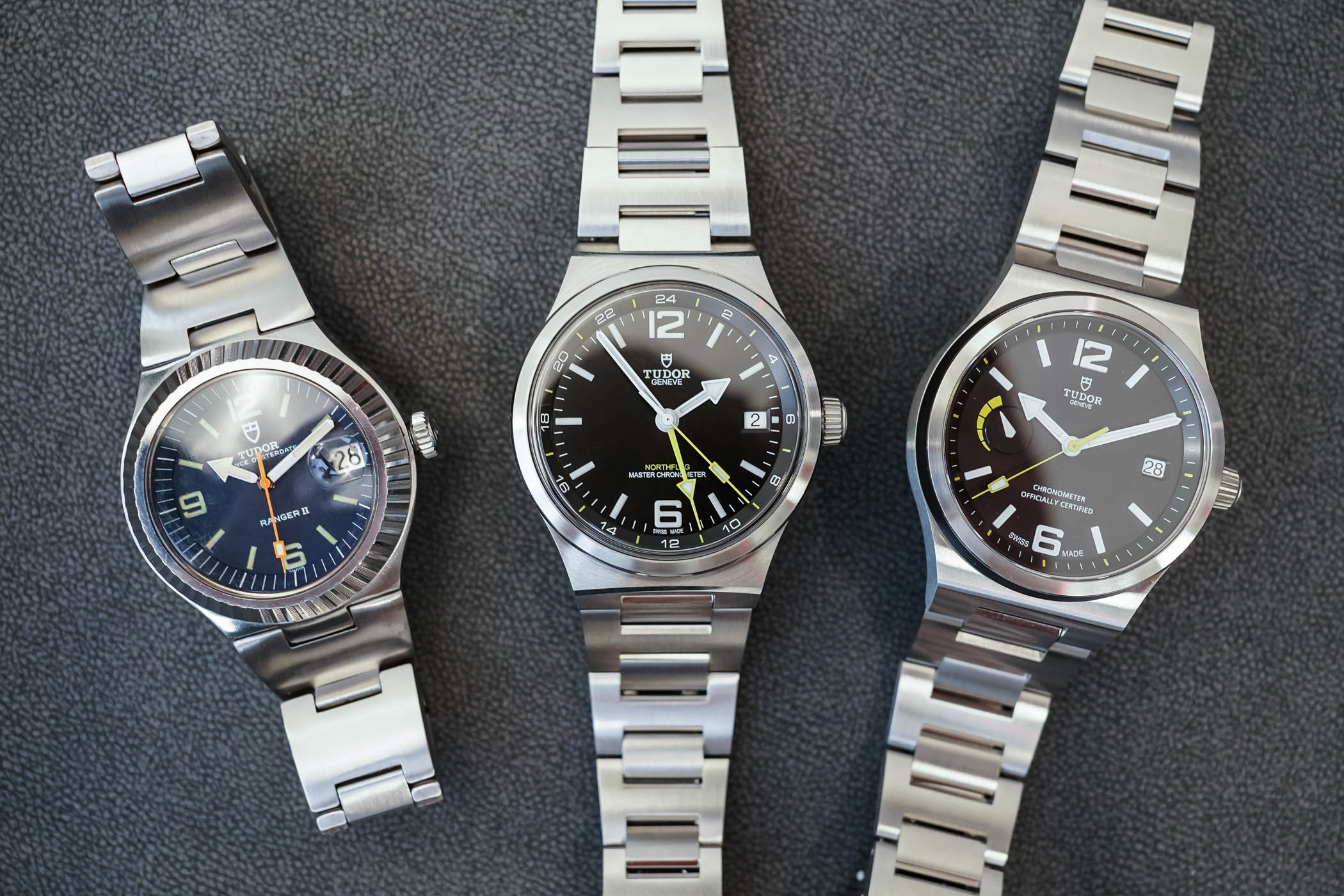 Tudor Northflag GMT Uhr integriertes Stahlarmband mit H-förmigen Gliedern und T-Fit-Schließe