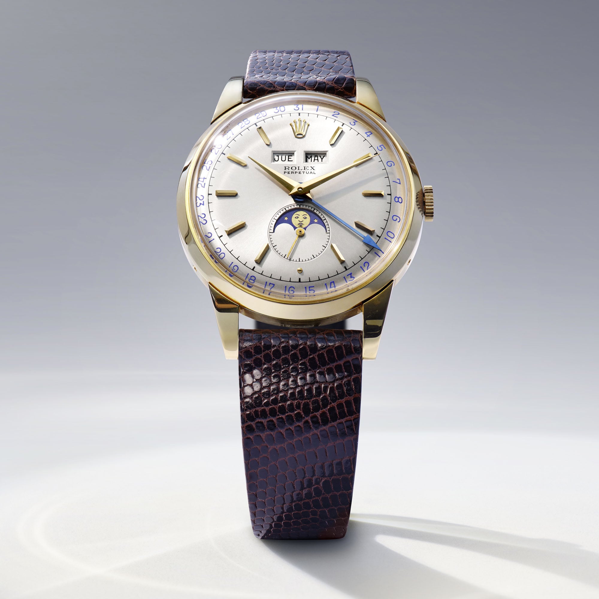 Vintage Rolex Referenz 8171 Triple Calendar Moonphase Padellone von 1949