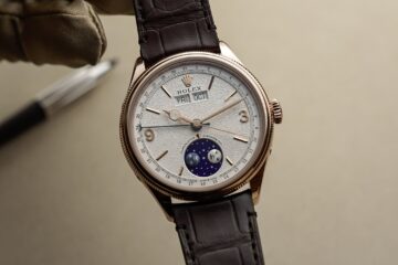 Rolex Perpetual Padellone Annual Calendar Watches mit Everose-Gold-Gehäuse und weißem Zifferblatt