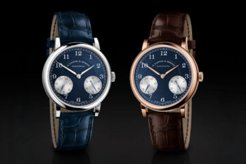 A. Lange & Söhne 1815 Up/Down 244.037 Roségold mit blauem Zifferblatt und Gangreserveanzeige